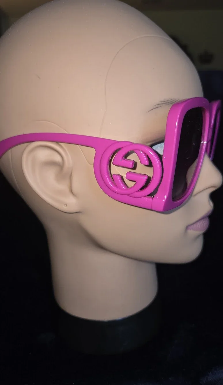 Bright Pink Sunglasses Oversided